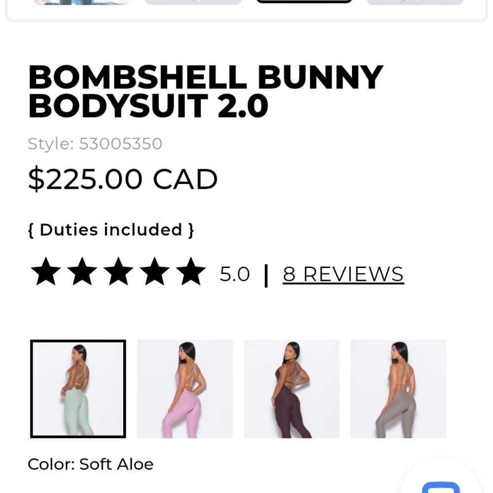 Bombshell Sportswear Green Jumpsuit Athletic Fit.  Never Worn !